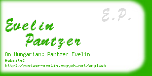 evelin pantzer business card
